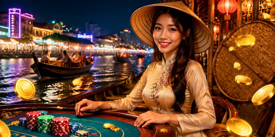 Người dùng vùng đồng bằng sông Cửu Long chơi casino trên điện thoại với nón lá